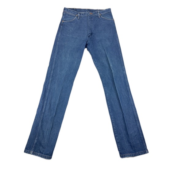 Wrangler 13MWZ Cowboy Cut Jeans Mens 36x36 Blue Denim Western USA Made - Picture 1 of 7
